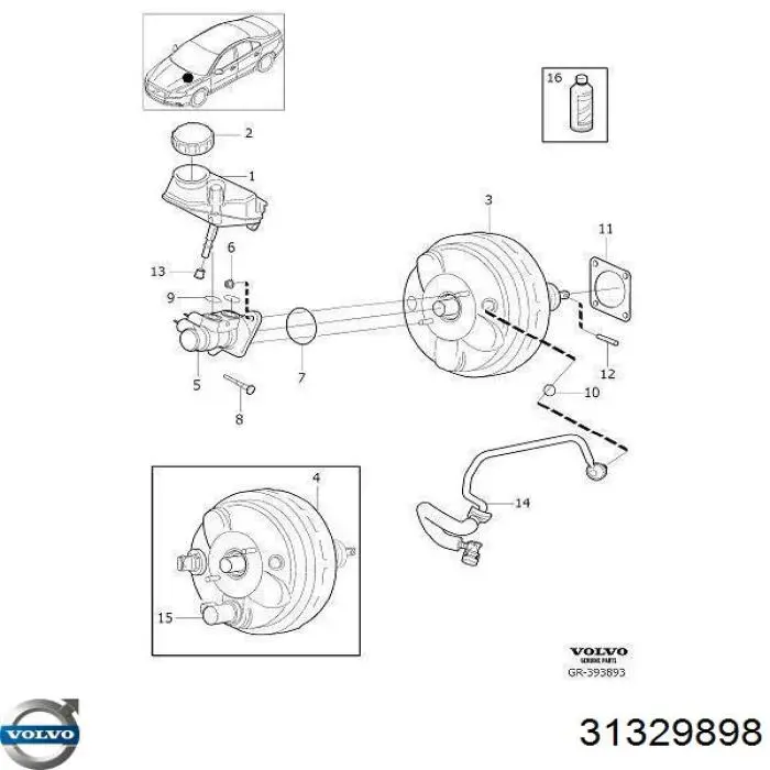 31329898 Volvo servofrenos