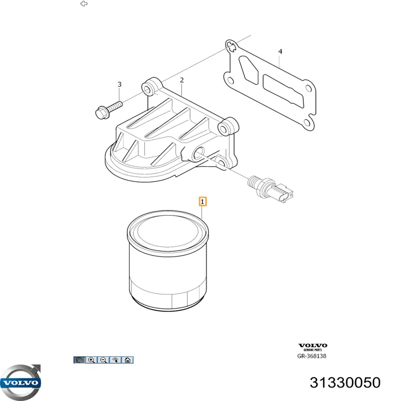 Filtro de aceite Volvo 31330050 precio, desde 6,37 EUR