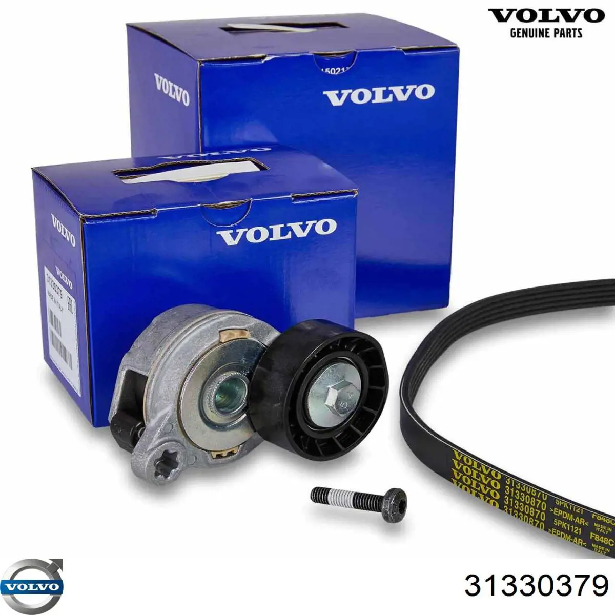 Tensor de la correa trapecial poli v Volvo 31330379
