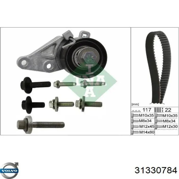 Juego de correas dentadas Volvo 31330784 precio, desde 79,13 EUR