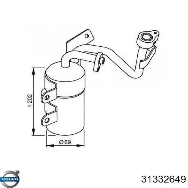 Filtro deshidratador aire acondicionado Volvo 31332649 precio, desde 49,61 EUR