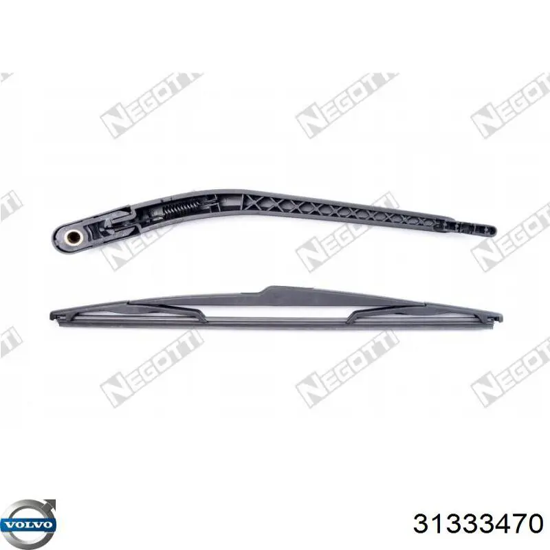 Brazo del limpiaparabrisas, trasero 9065RWT2 Polcar