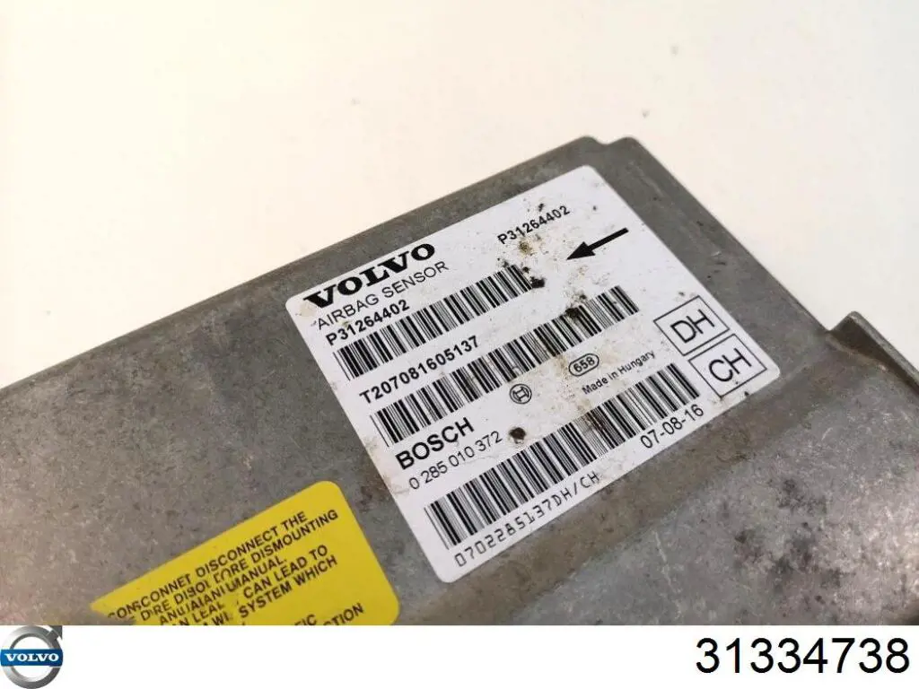 Módulo de control de airbag Volvo 31334738 precio, desde 72,60 EUR
