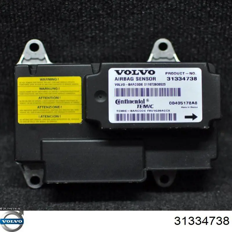 31334738 Volvo procesador del modulo de control de airbag