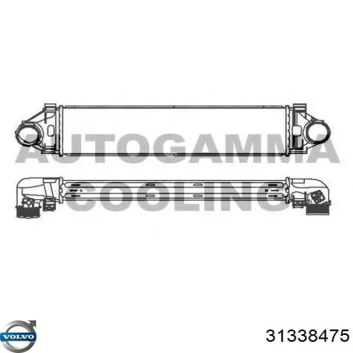 Radiador de aire de admisión Volvo 31338475 precio, desde 110,35 EUR