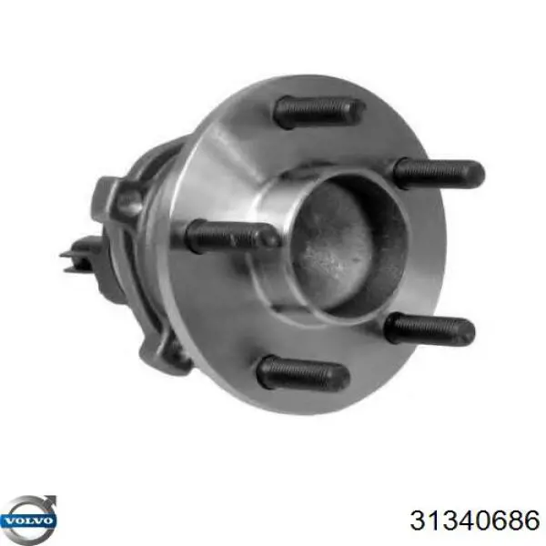 Cubo de rueda trasero 31340686 Volvo