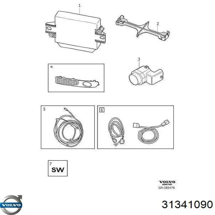 Comprar 30682548 Volvo Módulo de control del asistente de aparcamiento