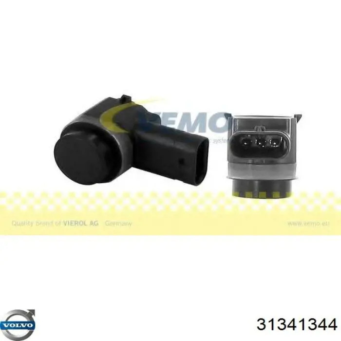 Sensor de aparcamiento delantero lateral 31341344 Volvo