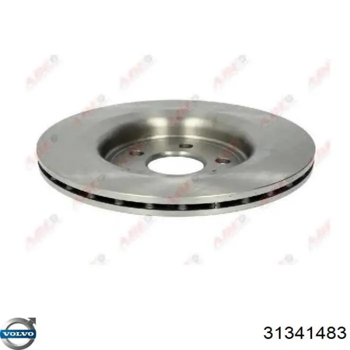 Disco de freno trasero 31341483 Volvo
