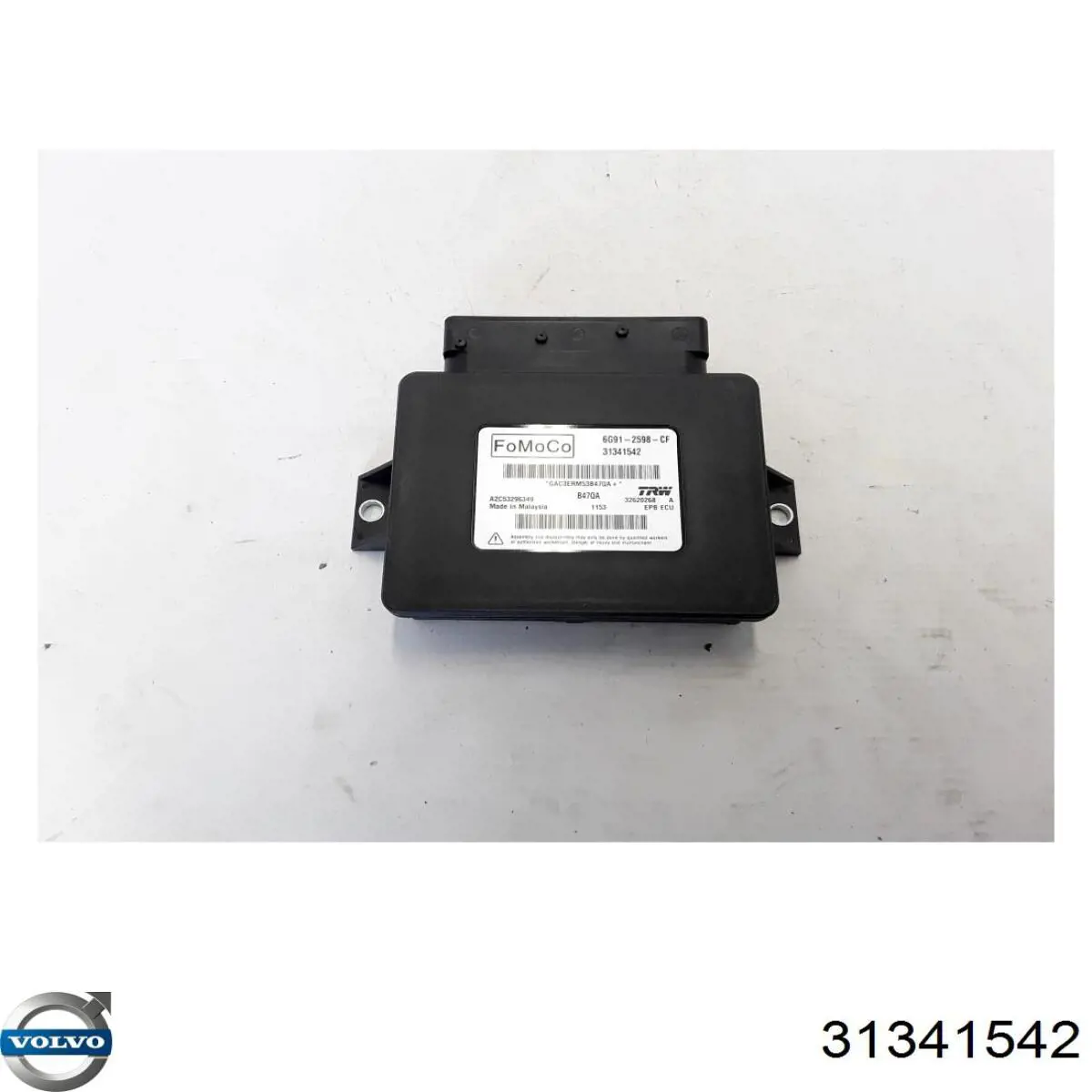 Módulo del freno de estacionamiento electromecánico Volvo 31341542