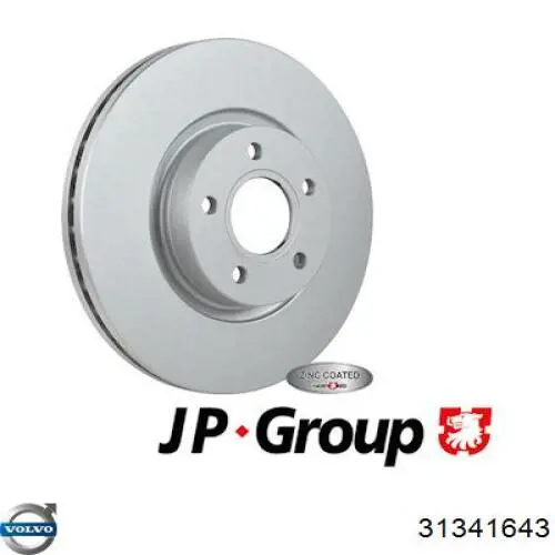 Freno de disco delantero Volvo V40 525, 526