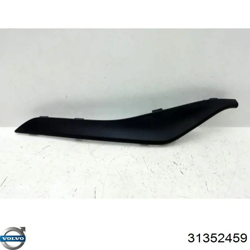 Moldura derecha del parachoques delantero 31352459 Volvo