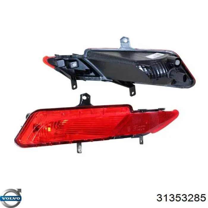31353285 Volvo Faro niebla trasero izquierdo