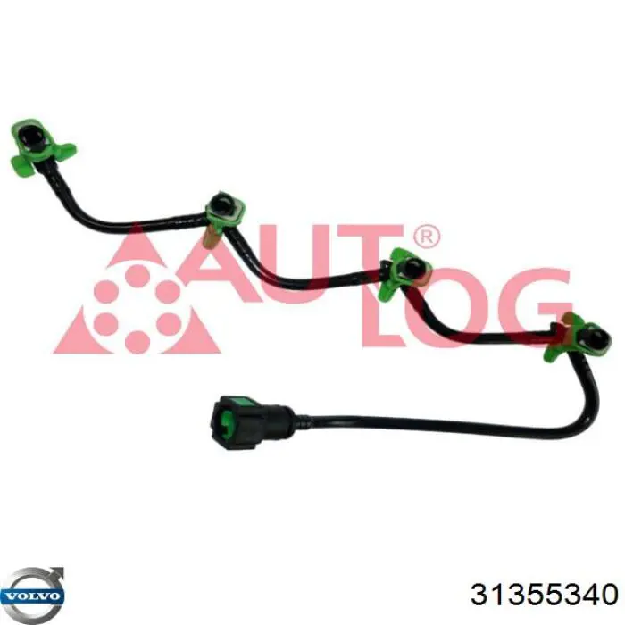 Tubería de retorno de combustible de los inyectores 1685801 Ford
