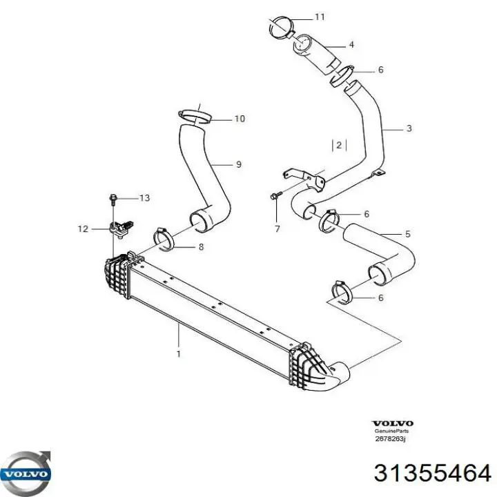 Sensor De Presion Del Colector De Admision para Volvo XC70 (SZ, LZ)