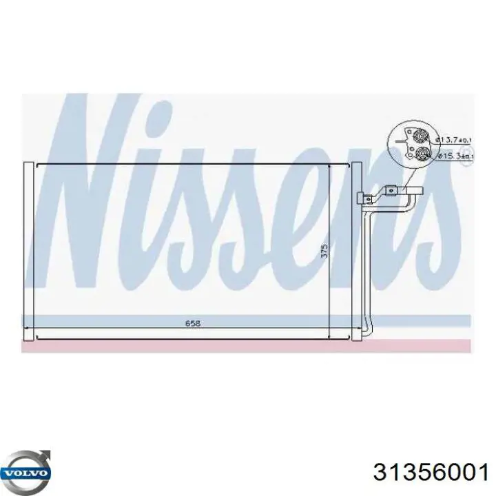 Aire acondicionado capacitor Volvo 31356001 precio, desde 90,09 EUR
