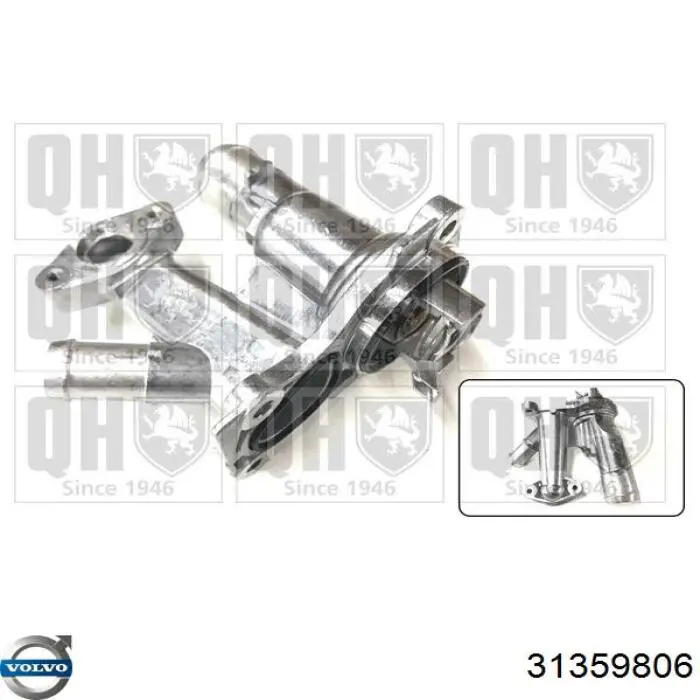 Caja de termostato 31359806 Volvo