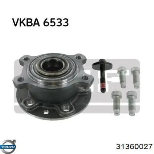 Comprar 31360027 Volvo Cubo de rueda, Eje trasero