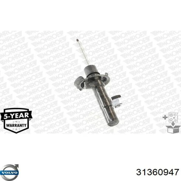 31360945 Volvo amortiguador delantero izquierdo