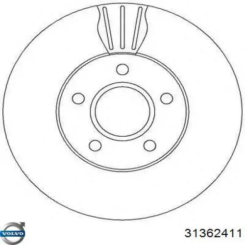 Comprar 31362411 Volvo Freno de disco delantero