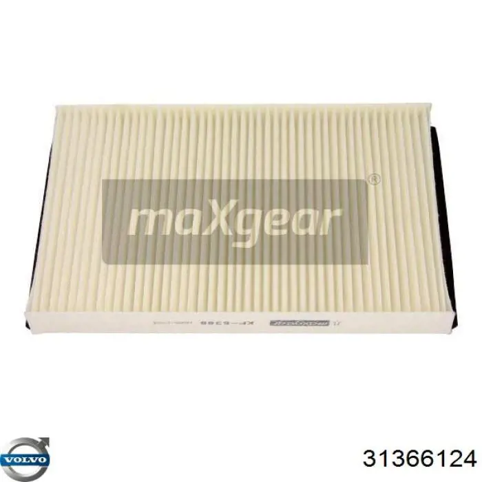Filtro de habitáculo 31366124 Volvo