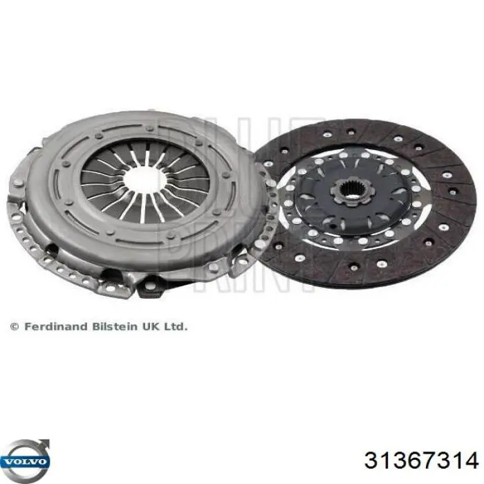 Desembrague central, embrague 31367314 Volvo