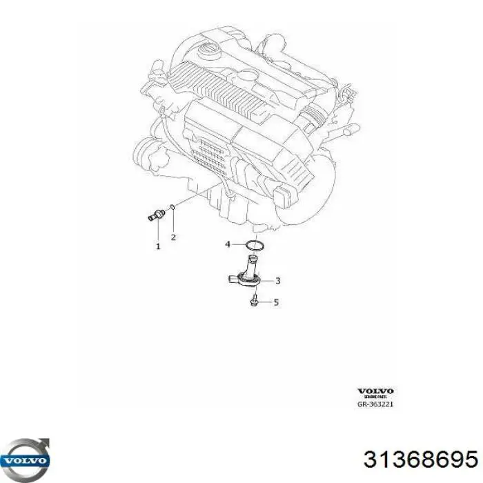 8658263 Volvo sensor de nivel de aceite del motor