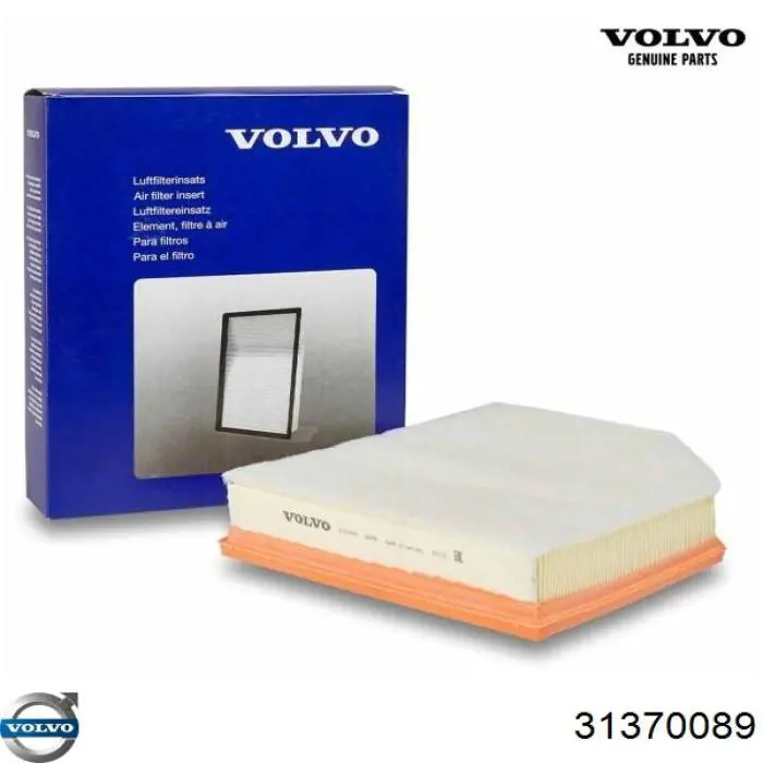 El filtro de aire Volvo 31370089 precio, desde 14,06 EUR