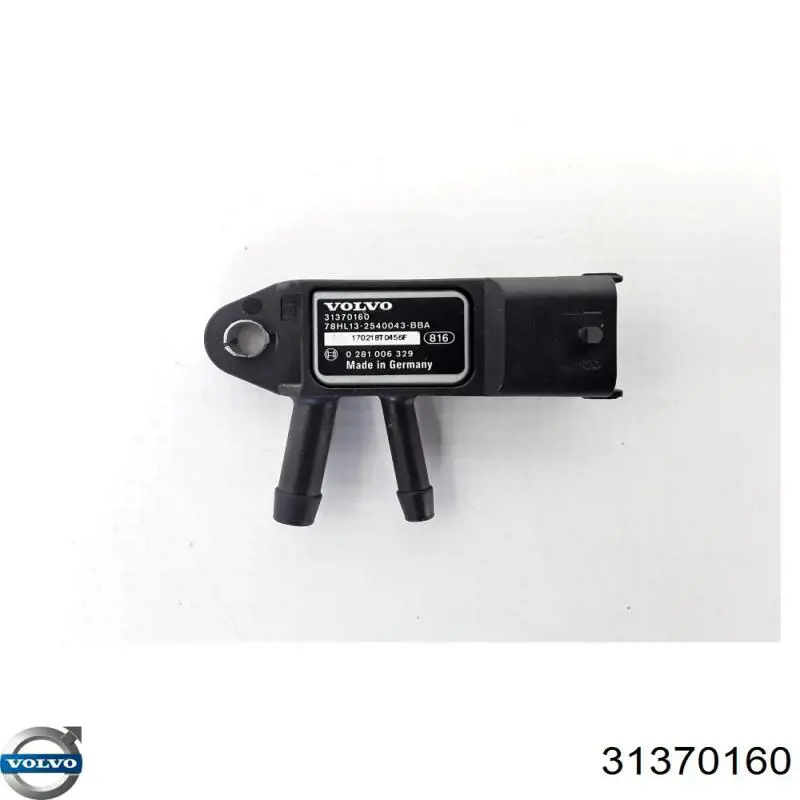 Sensor de presión de gases de escape Volvo 31370160 precio, desde 35,64 EUR