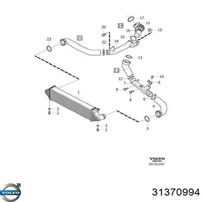 Junta tórica del tubo del intercooler BMW 11618596854 precio, desde 6,17 EUR