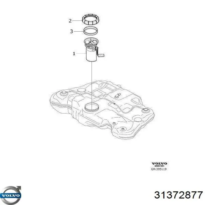 31336672 Volvo módulo alimentación de combustible