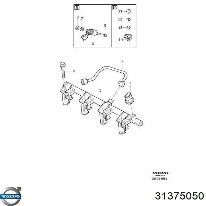 Kit de reparación del inyector 71773788 Fiat/Alfa/Lancia