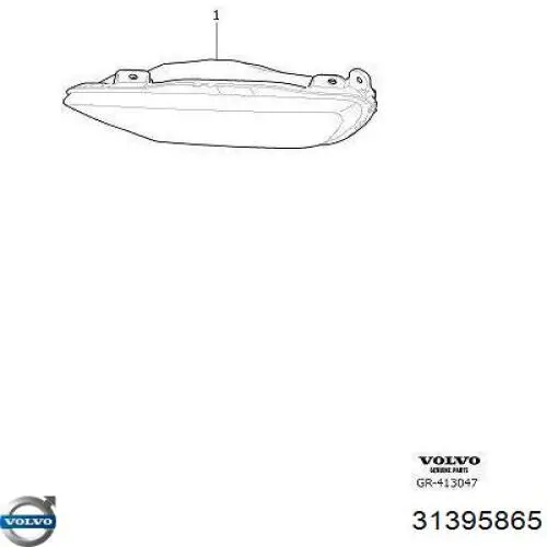 Comprar 31395865 Volvo Luz antiniebla izquierdo