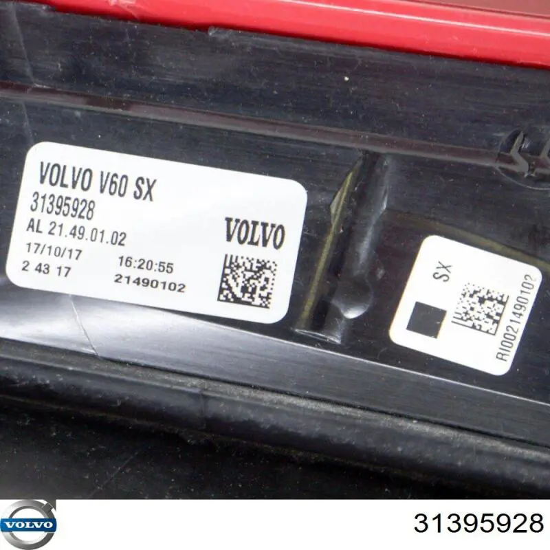 Comprar 31395928 Volvo Piloto trasero izquierdo