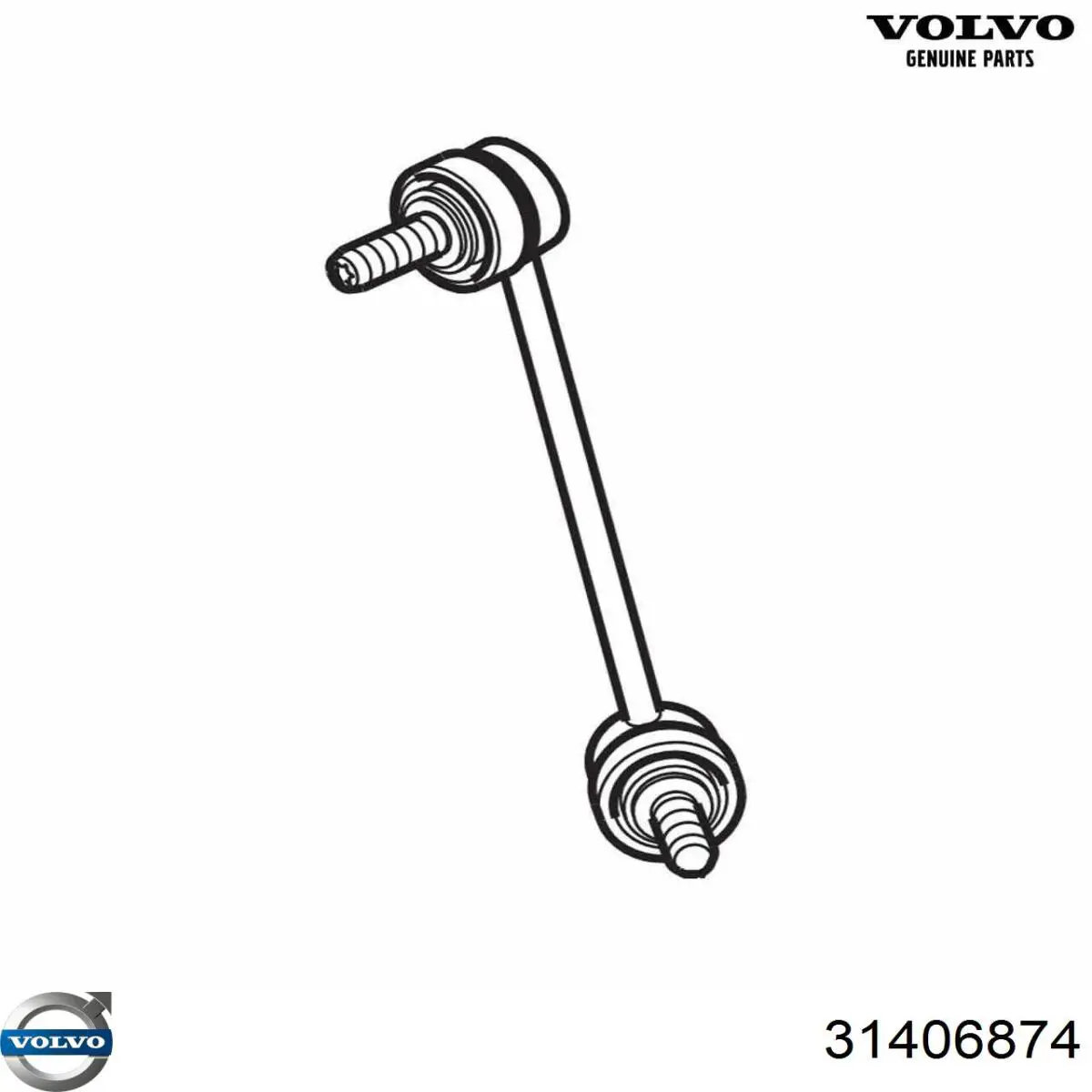 31406874 Volvo Bieleta estabilizadora delantera derecha