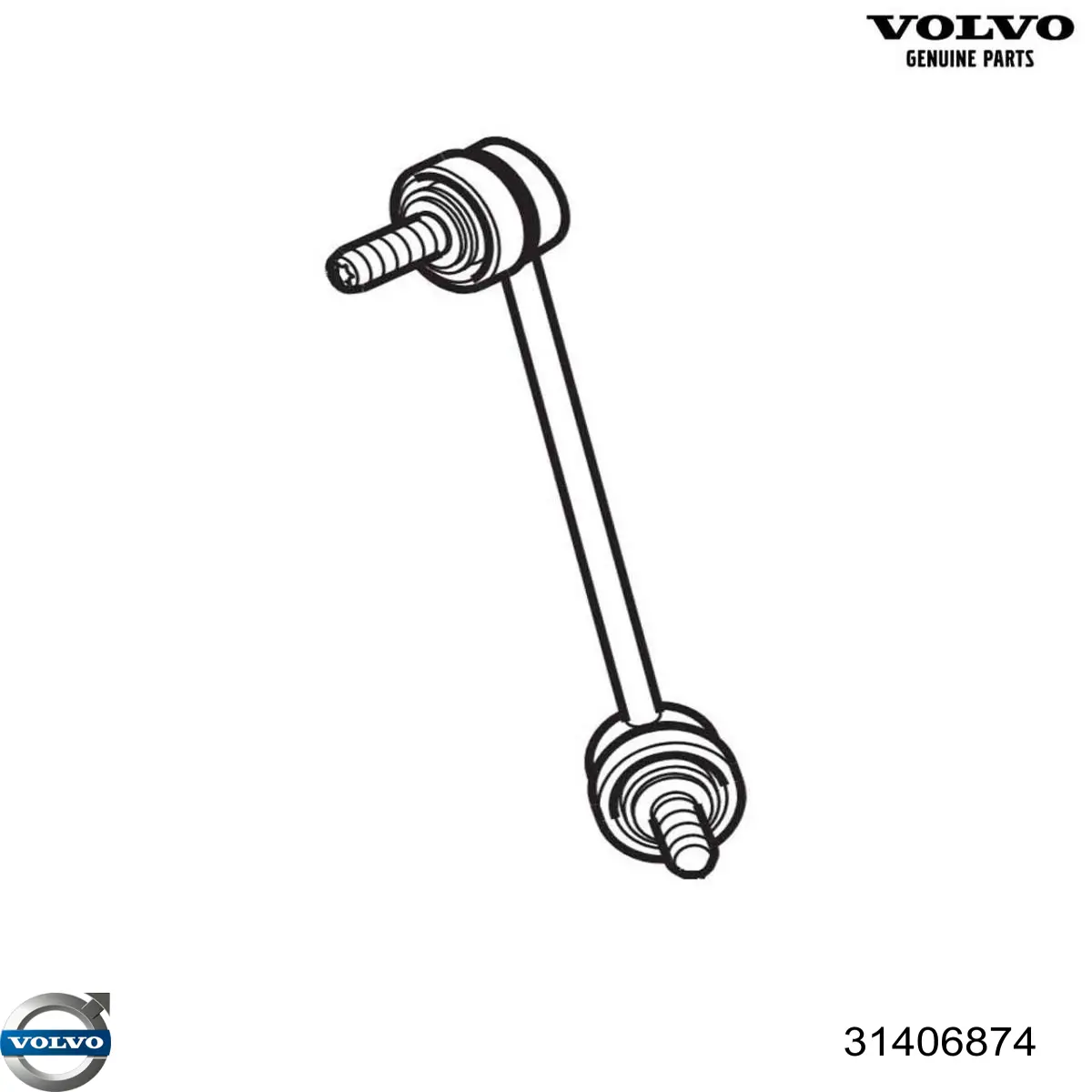 Bieleta estabilizadora delantera derecha Volvo 31406874 precio, desde 13,69 EUR