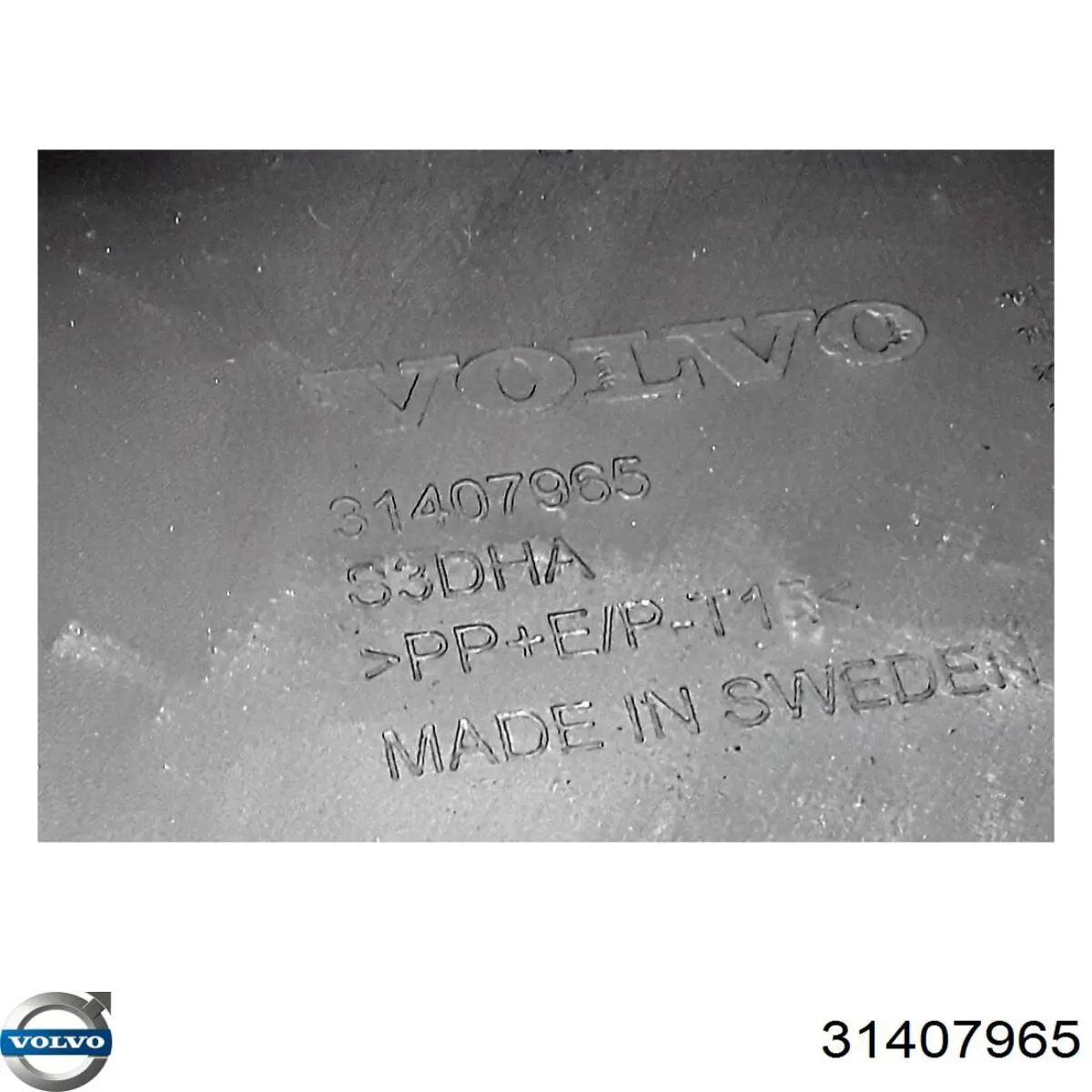 Protector parachoques trasero 31407965 Volvo