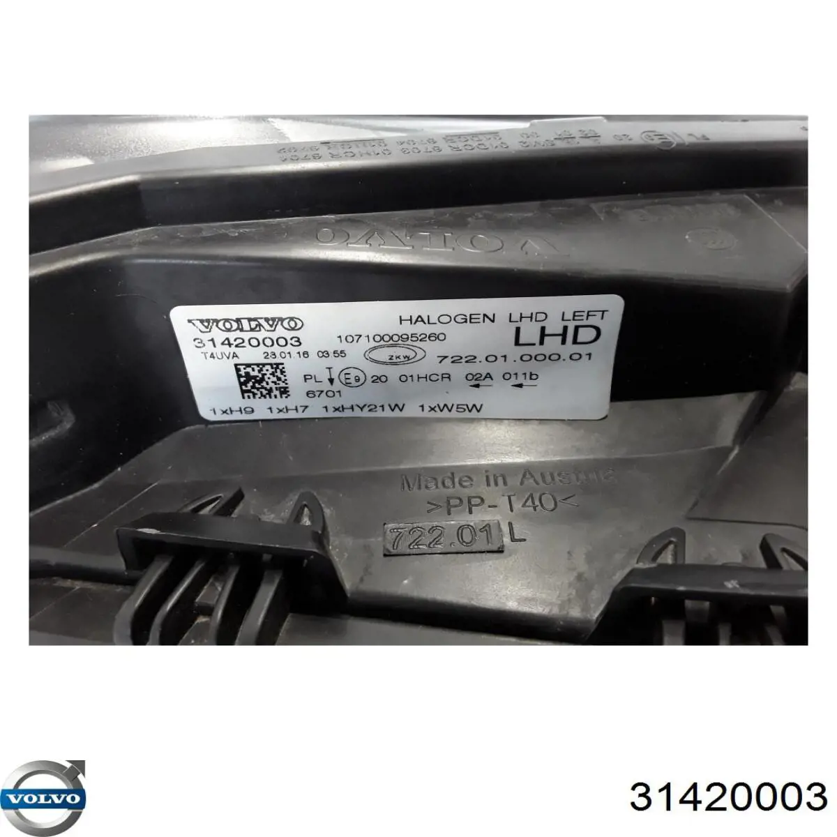 Faro Volvo 31420003 precio, desde  EUR