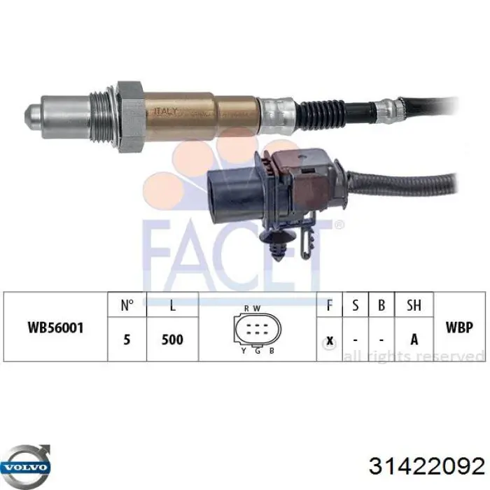 Sonda lambda 31422092 Volvo