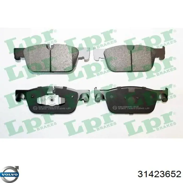 Pastillas freno delanteras Volvo 31423652 precio, desde 44,31 EUR