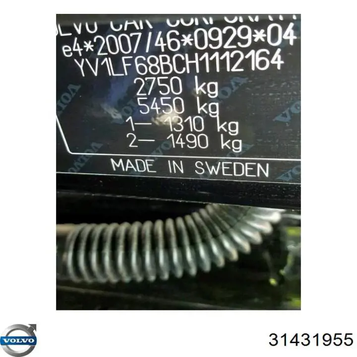 31431955 Volvo Colectores de admisión