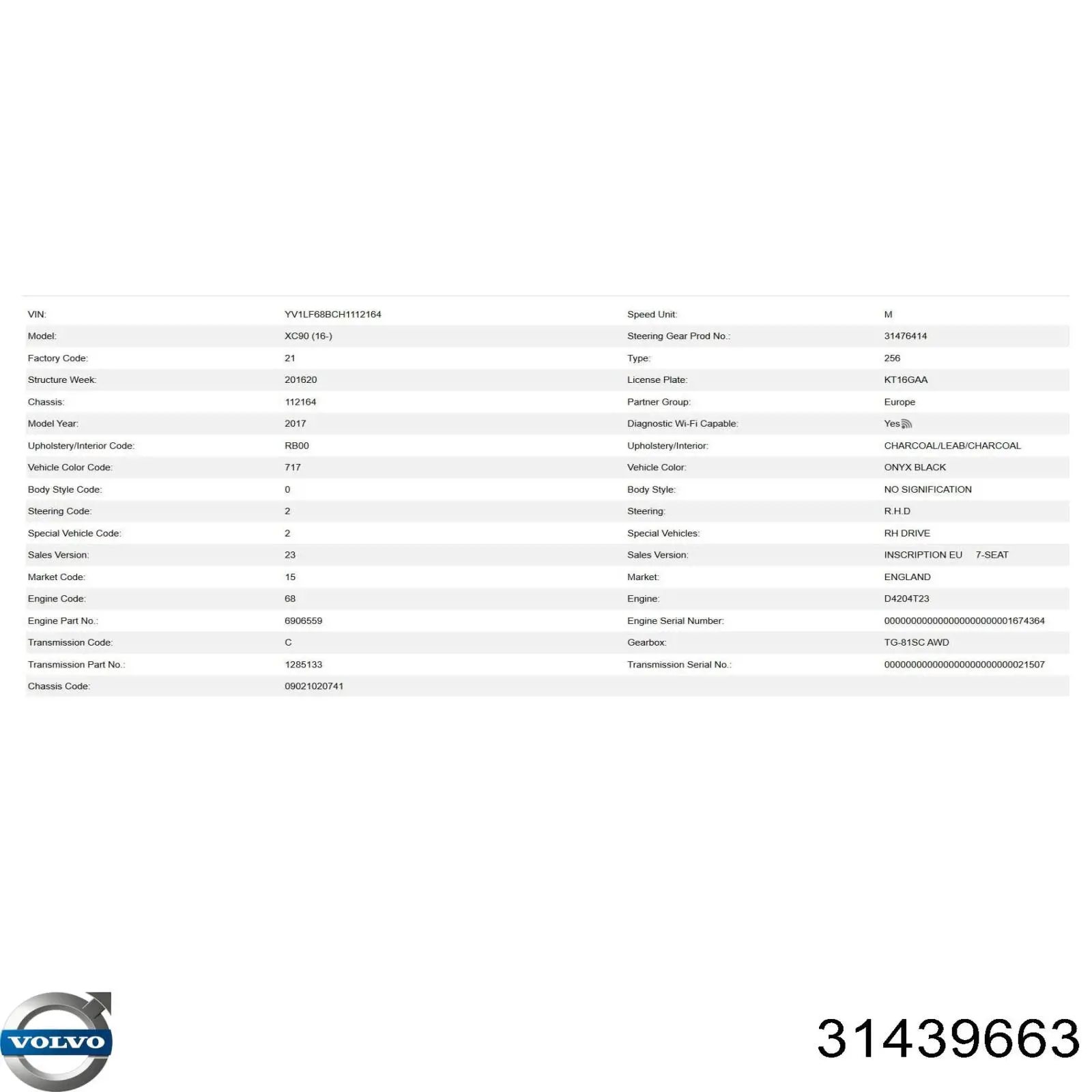  Volvo 8649772 precio, desde 14,10 EUR