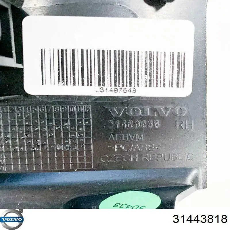 Botón de arranque del motor 31443818 Volvo