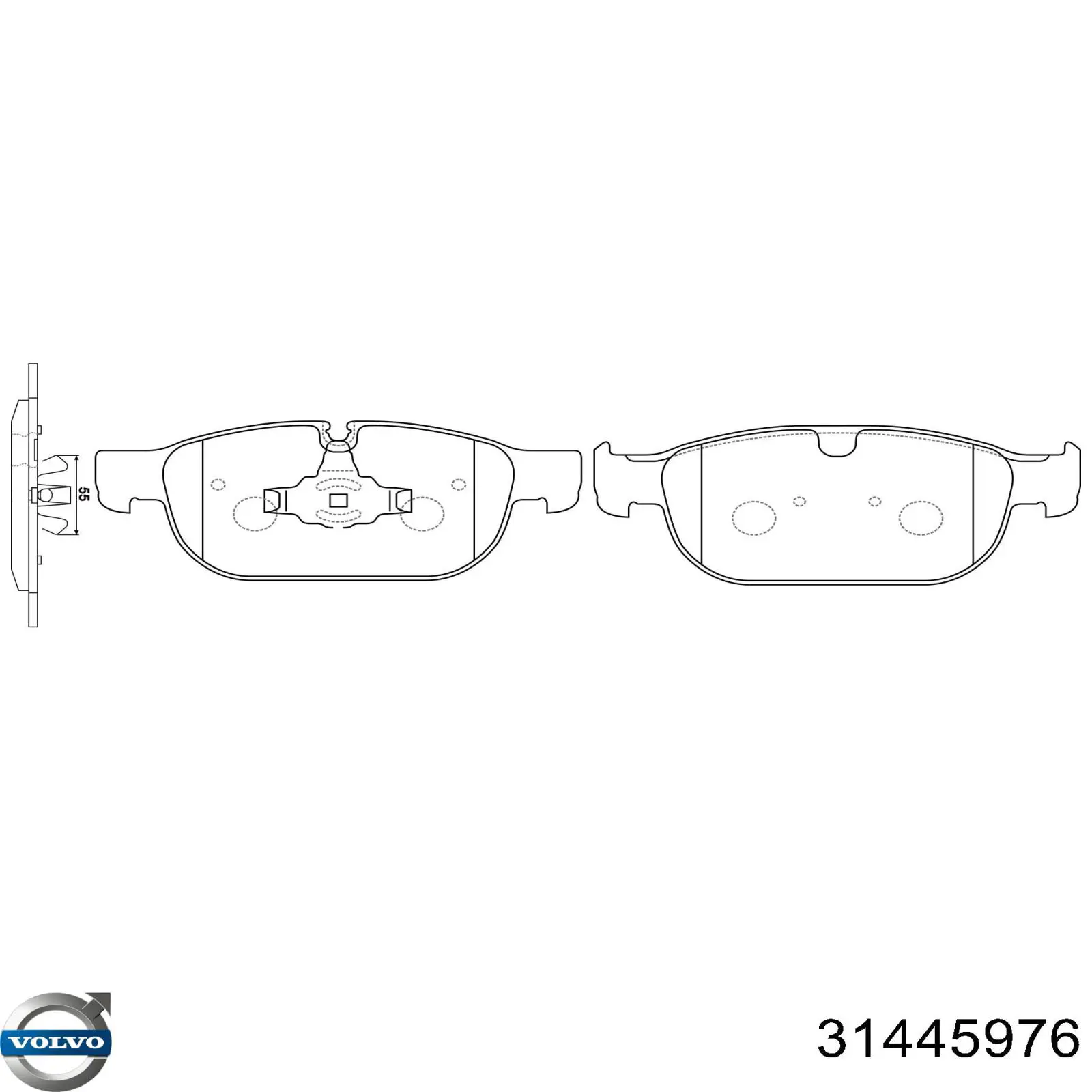 31445976 Volvo pastillas de freno delanteras