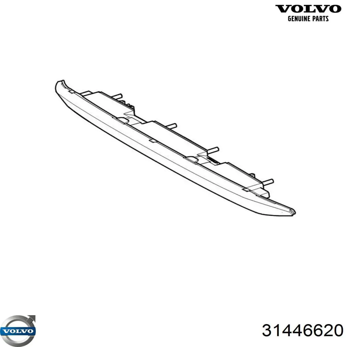 31446620 Volvo Piloto trasero interior derecho