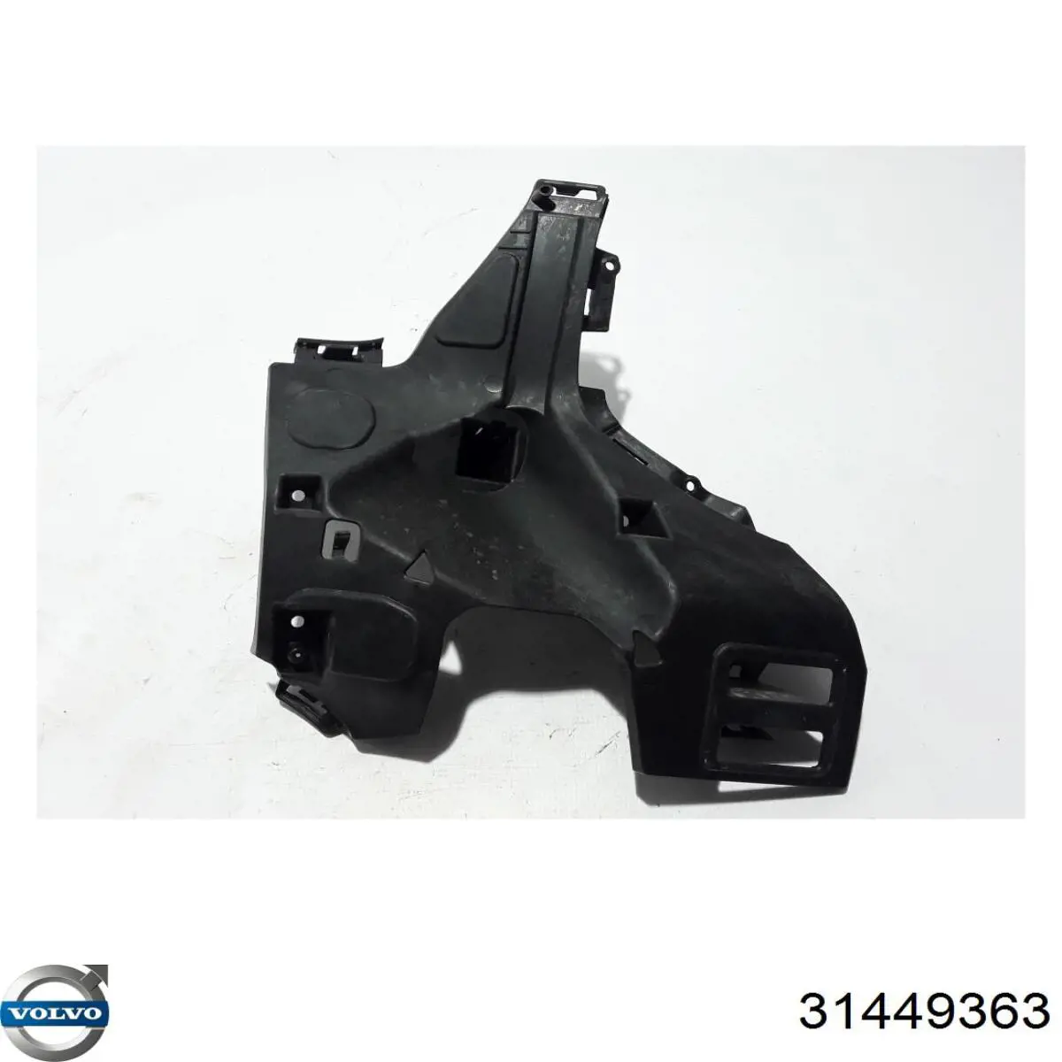 31449363 Volvo Soporte exterior derecho del parachoques delantero