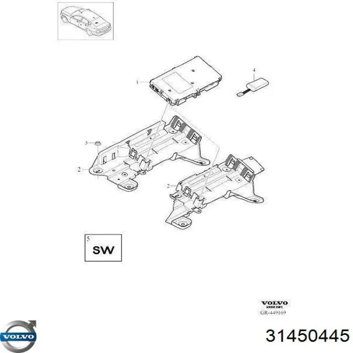 Comprar 31450445 Volvo Batería de coche