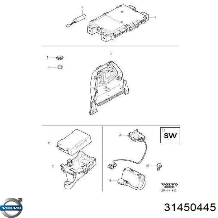 Batería 31450445 Volvo