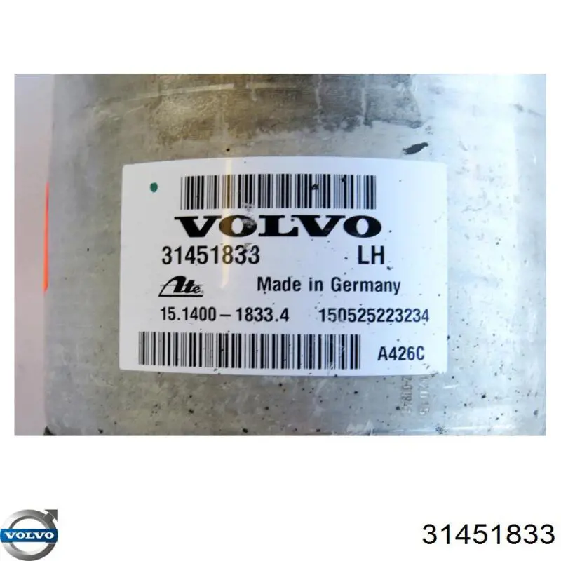 Amortiguador delantero izquierdo 31451833 Volvo
