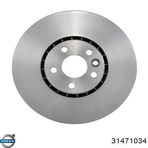 31471034 Volvo freno de disco delantero